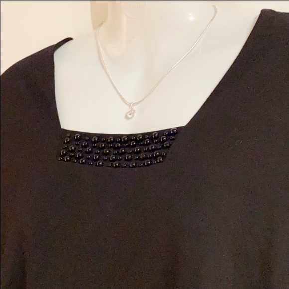 🍒 Black Pearl Top by Precis Petites !!! Size M - Picture 2 of 10